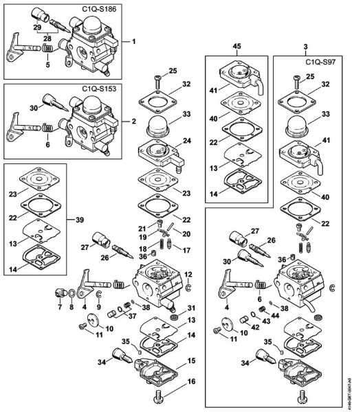 Kombi motorji (KM) KM 55 Uplinjac C1Q-S186, C1Q-S153, C1Q-S97 della Marca Stihl