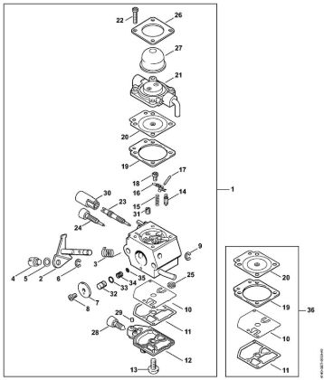 Kombi motorji (KM) KM 55 Uplinjac C1Q-S66 della Marca Stihl