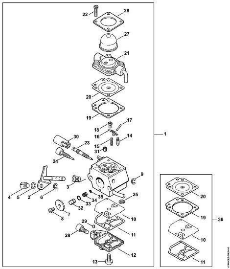 Kombi motorji (KM) KM 55 Uplinjac C1Q-S66 della Marca Stihl