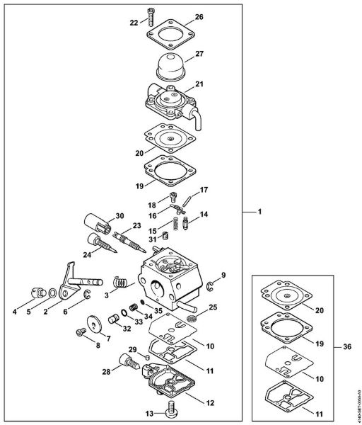Kombi motorji (KM) KM 55 Uplinjac C1Q-S66 della Marca Stihl