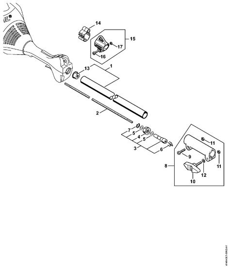 Kombi motorji (KM) KM 55 C-E Rocaj, okrogli rocaj KM 55, KM 55 C-E della Marca Stihl