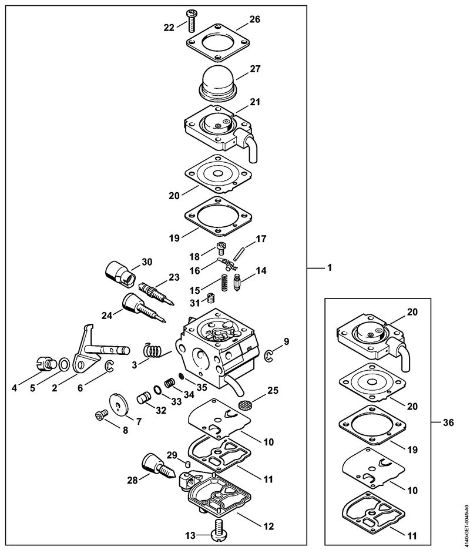 Kombi motorji (KM) KM 55 C-E Uplinjac C1Q-S71 della Marca Stihl