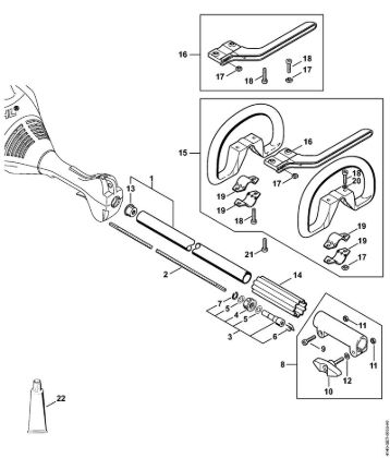 Kombi motorji (KM) KM 55 R Rocaj, okrogli rocaj della Marca Stihl