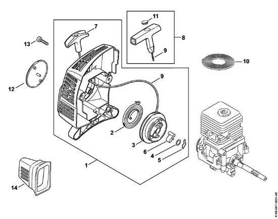 Kombi motorji (KM) KM 55 R Zagonska naprava della Marca Stihl