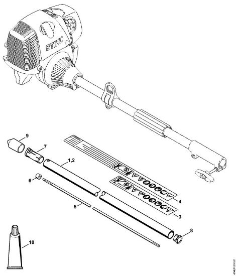 Kombi orodja (-KM) BC-KM BC-KM rocaj della Marca Stihl