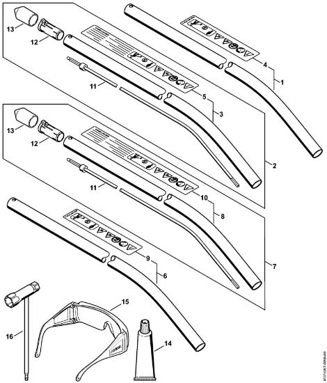 Kombi orodja (-KM) FCB-KM - 4180 FCB-KM rocaj della Marca Stihl