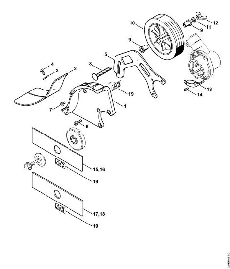 Kombi orodja (-KM) FCS-KM - 4180 FCS-KM šcitnik della Marca Stihl