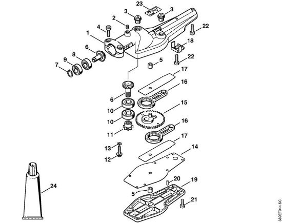 Kombi orodja (-KM) HL-KM 0Â° Gonilo 0° della Marca Stihl