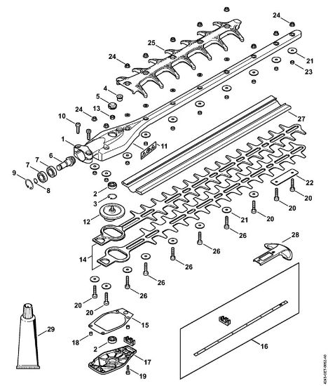 Kombi orodja (-KM) HL-KM 0Â° Gonilo 0° 500 mm della Marca Stihl