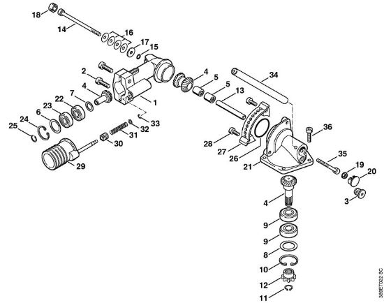 Kombi orodja (-KM) HL-KM 0Â° - 90Â° Kotni prenosnik 0° - 90° (46.2000) della Marca Stihl