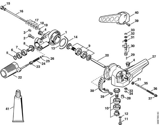 Kombi orodja (-KM) HL-KM 135Â° Kotni prenosnik 135° nastavljiv della Marca Stihl
