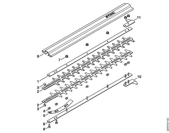 Kombi orodja (-KM) HL-KM 135Â° Nož della Marca Stihl