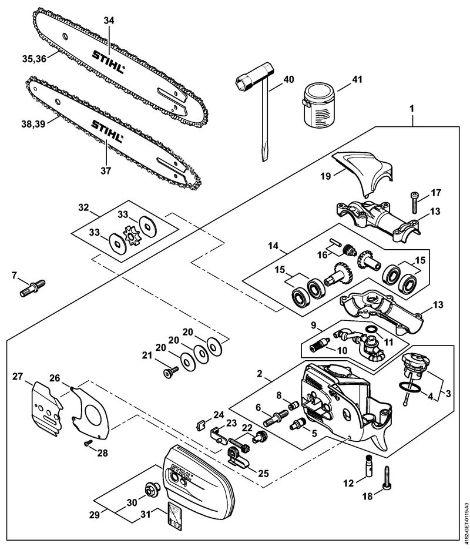 Kombi orodja (-KM) HT-KM Gonilo della Marca Stihl