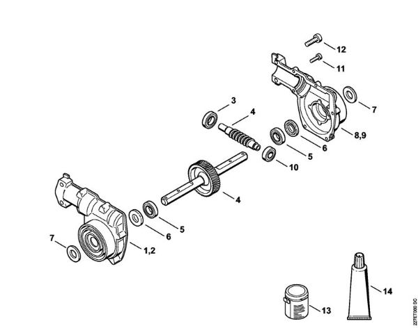 Prikljucki BF BF gonilo della Marca Stihl