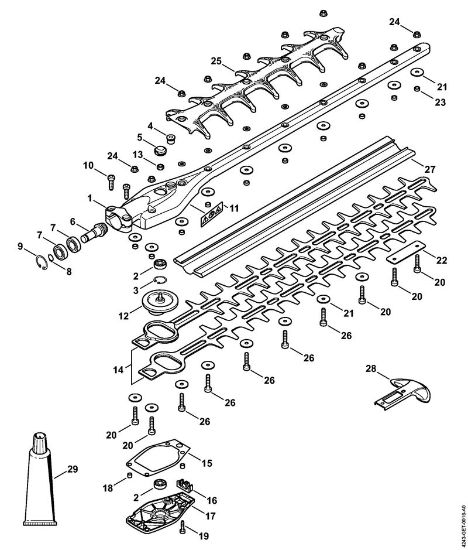 Prikljucki HL 0Â° Gonilo 0° 500 mm della Marca Stihl