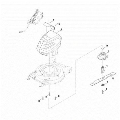 Slika E - Motor, nož RMA 2.2 RPV