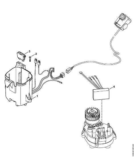 Akumulatorske kosilnice (RMA) RMA 410 C Držalo baterije, elektronski modul della Marca Stihl