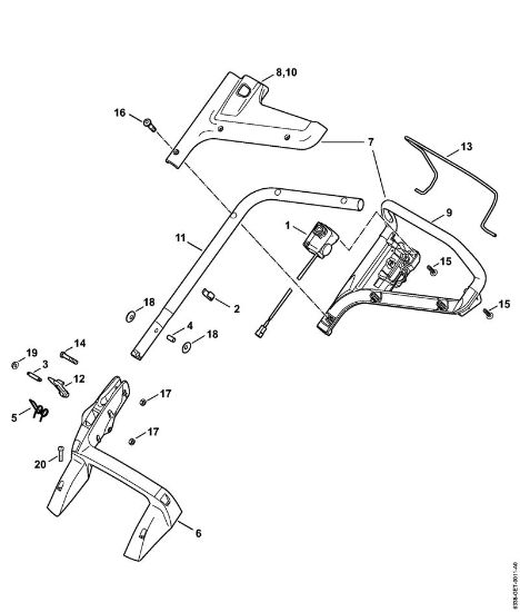 Akumulatorske kosilnice (RMA) RMA 410 C Vodilo della Marca Stihl