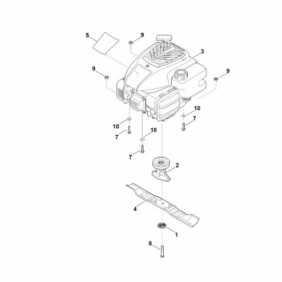 Slika D - Motor, nož RM 248.1 T