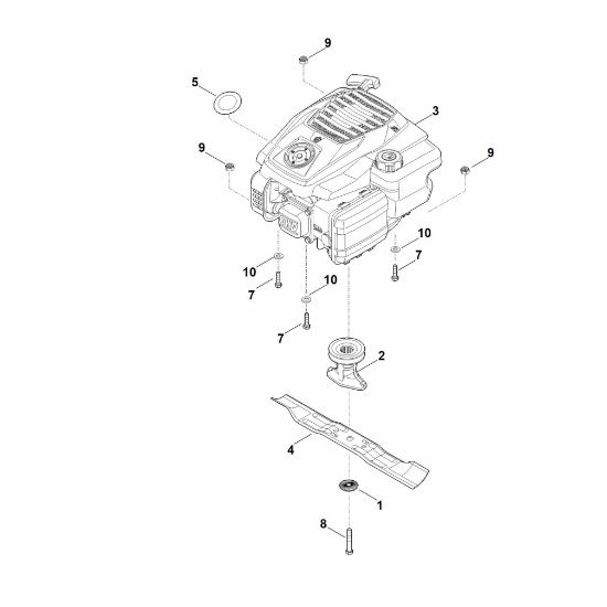 Slika D - Motor, nož RM 248.2