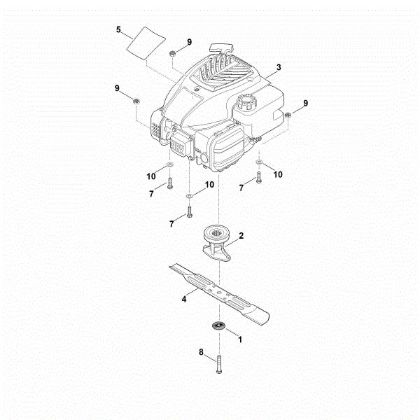 Slika D - Motor, nož RM 253.1