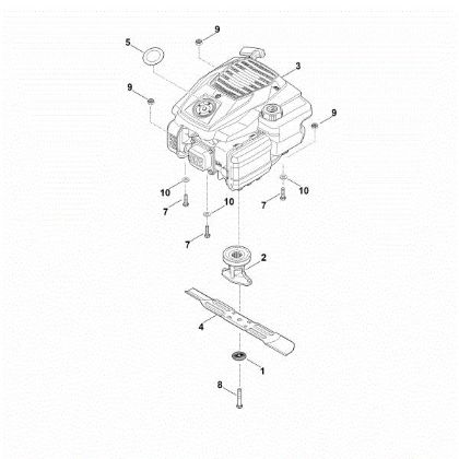 Slika D - Motor, nož RM 253.2