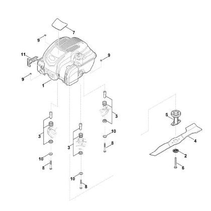Slika D - Motor, nož RM 3.0 RT