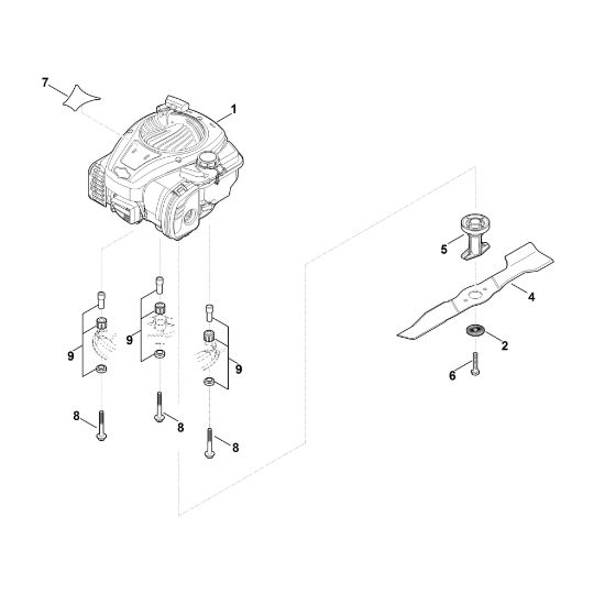 Slika D - Motor, nož RM 3.0 RTX