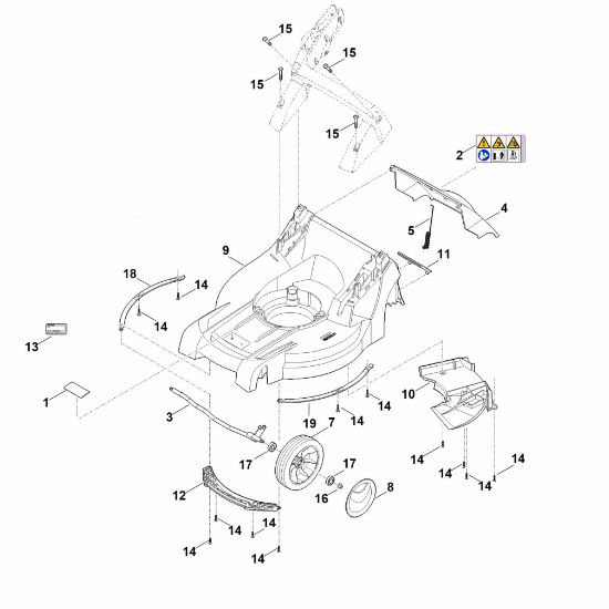 Slika B - Ohišje, sprednja os RM 448.1 PC