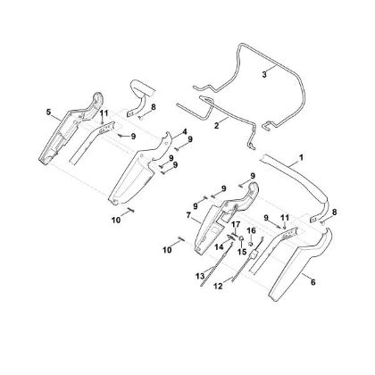 Slika A - Zgornji del krmila RM 545.0 T