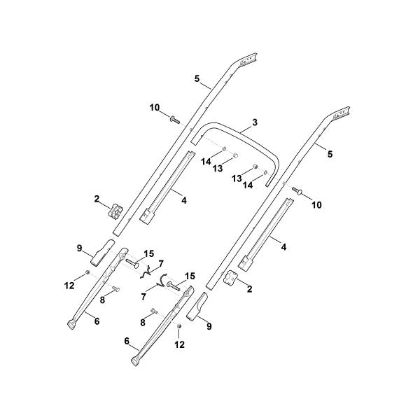 Slika B - Spodnji del krmila RM 545.0 VE