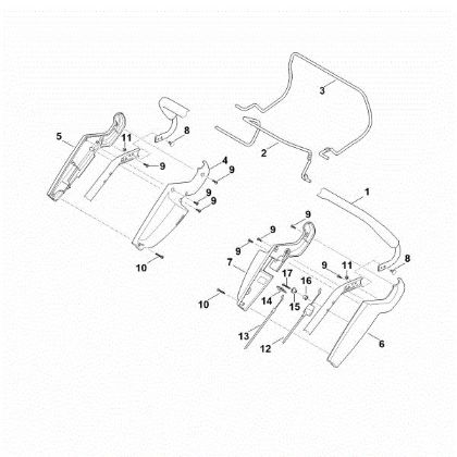 Slika A - Zgornji del krmila RM 545.1 T