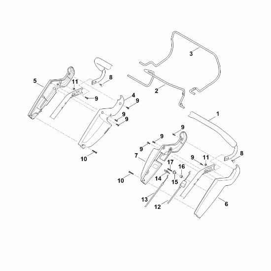 Slika A - Zgornji del krmila RM 545.1 T