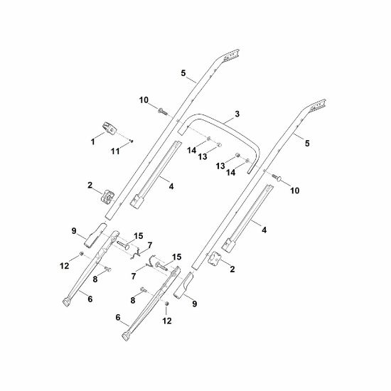 Slika B - Spodnji del krmila RM 545.1 VR