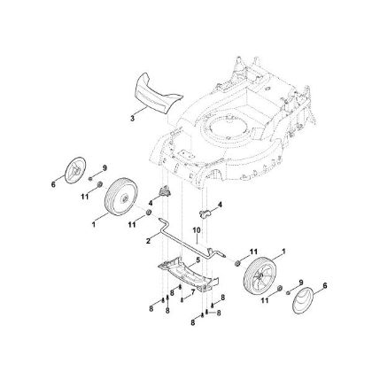 Slika D - Sprednja os, pokrov RM 650.0 VE