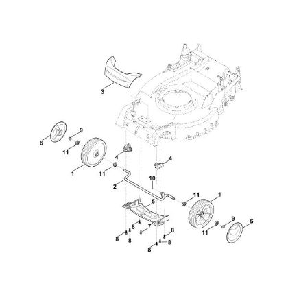 Slika D - Sprednja os, pokrov RM 655.0 RS