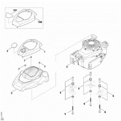 Slika F - Motor RM 655.1 RS