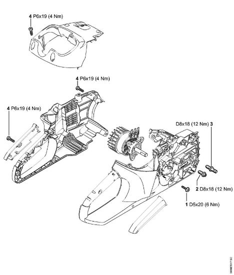 Akumulatorska motorna žaga (MSA) MSA 160 C-B Pritezni momenti della Marca Stihl