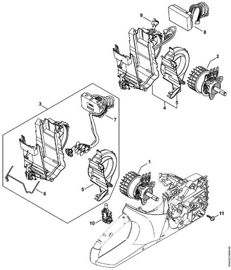Akumulatorska motorna žaga (MSA) MSA 200 C-B Elektromotor della Marca Stihl
