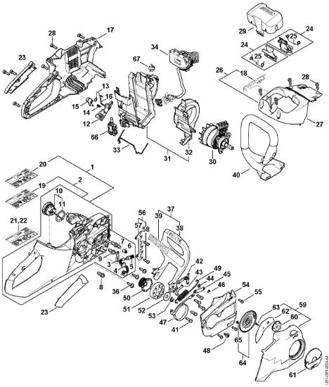 Slika Nadomestni deli MSA 220 C MSA 220 C-B