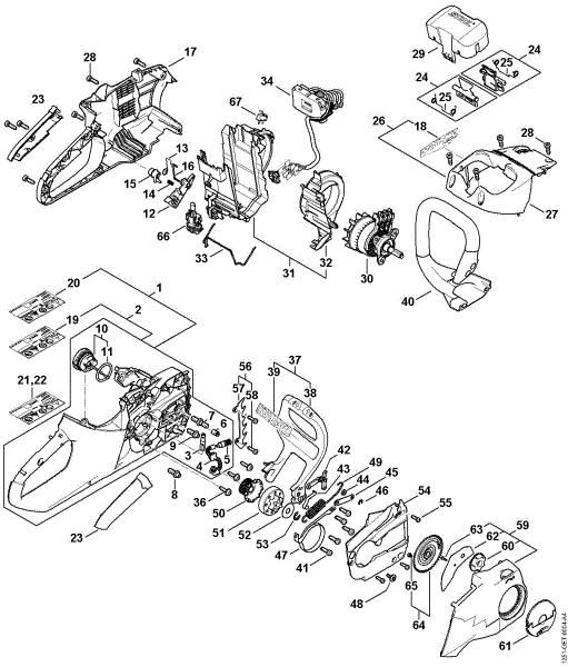Slika Nadomestni deli MSA 220 C MSA 220 C-B