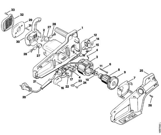 Elektricne motorne žage (MSE) E 14 Elektromotor E 14 C della Marca Stihl