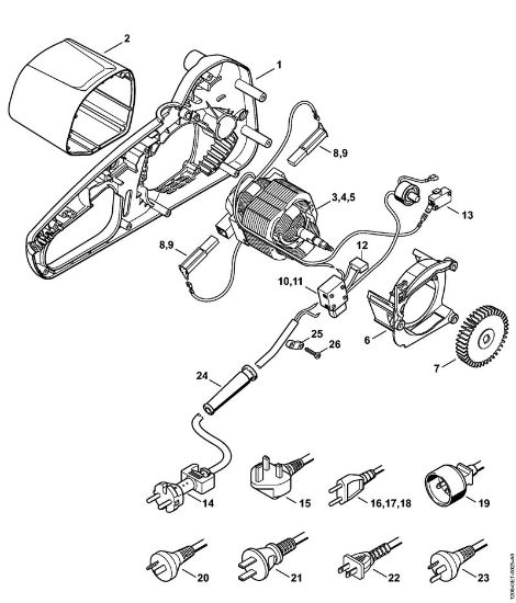 Elektricne motorne žage (MSE) MSE 141 C-Q Elektromotor della Marca Stihl