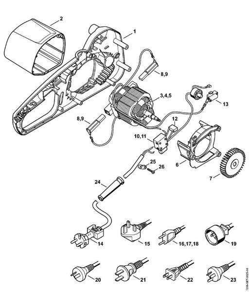 Elektricne motorne žage (MSE) MSE 141 C-Q Elektromotor della Marca Stihl