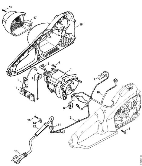 Elektricne motorne žage (MSE) MSE 250 C-Q Elektromotor, ohišje motorja della Marca Stihl