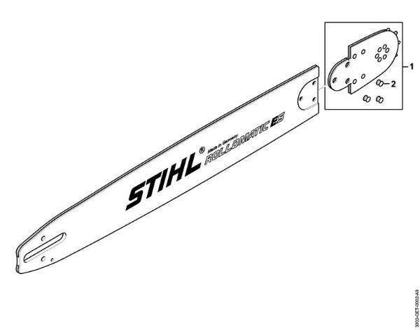Meci Mec S 53cm/21" 1,6mm/0.063" 3/8" Rollomatic ES 3/8€ 10 Zobje della Marca Stihl