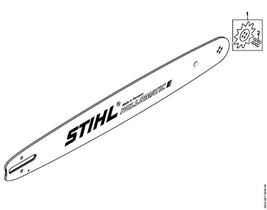 Meci Tirnica R 40cm/16" 1,3mm/0.050" 3/8" Rollomatic E 3/8" 10 Zobje (.050") della Marca Stihl