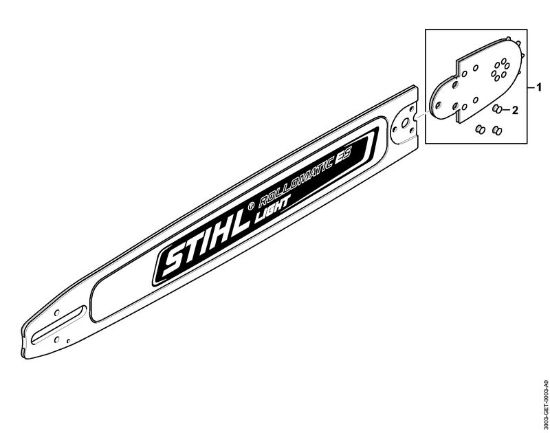 Meci Tirnica SL 90cm/36" 1,3mm/0.050" 3/8" Rollomatic ES Light 3/8" 11 Zobje della Marca Stihl