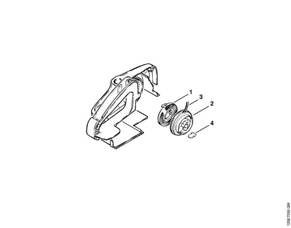 Zage z bencinskim motorjem (MS) 009 LQ Zagonska naprava (35.85), (25.84) della Marca Stihl