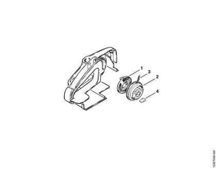 Zage z bencinskim motorjem (MS) 009 Q Zagonska naprava (35.85), (25.84) della Marca Stihl